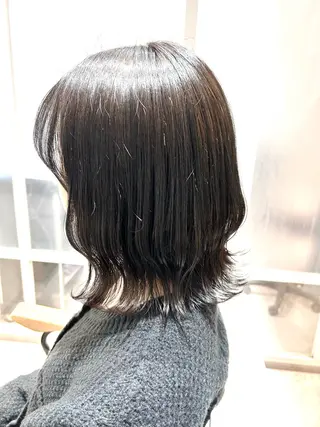 ミディアム カラー 似合わせボブ🫧 丸みショート藤本のヘアスタイル