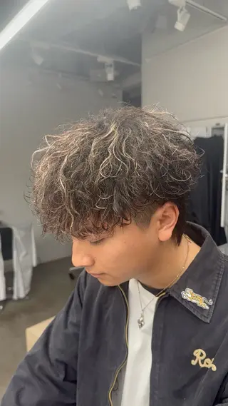 ショート fifth天神パーマ メンズ特化/虎太郎のヘアスタイル