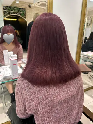 ミディアム カラー 透明感カラー 古山 結季🌙🖤のヘアスタイル