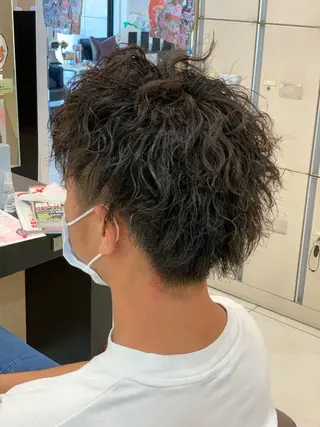ショート パーマ メンズ トータルビューティー K:R鶴川のヘアスタイル