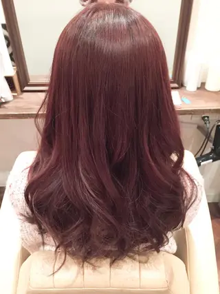 ロング カラー いしだ みさきのヘアスタイル
