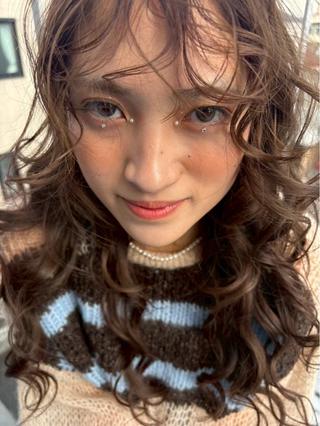 ロング カラー 恩田 遼のヘアスタイル