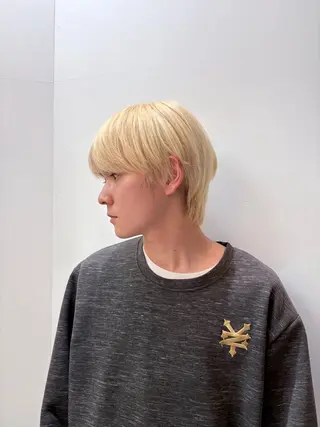 カラー メンズ 🧤高明度ハイトーン 🧤莉音のヘアスタイル