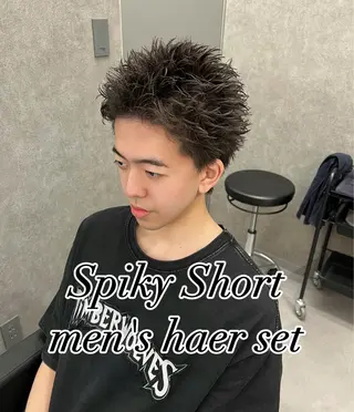 ショート ヘアアレンジ スパイキーの鬼 ヒロムのヘアスタイル
