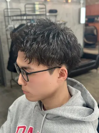 ショート カラー パーマ ヘアアレンジ メンズ メンズ特化酒井翔太 /メンズカット/名駅のヘアスタイル