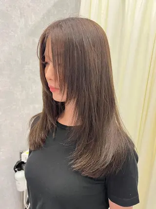 セミロング カラー ROW 札幌のヘアスタイル