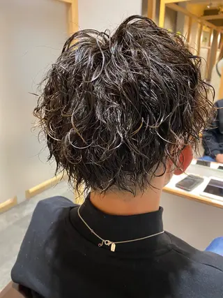ショート パーマ メンズ KANA🌿透明感/ レイヤーcut🌿のヘアスタイル