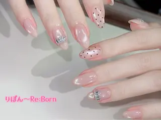ミディアム りぼん Re:Bonrのネイルデザイン