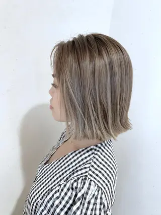 ミディアム ヘアアレンジ 縮毛矯正/美髪 髪質改善/石田幸輔のヘアスタイル