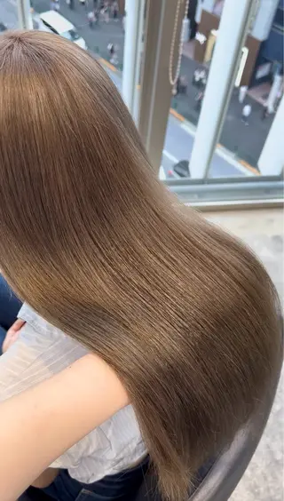 セミロング カラー ヘアアレンジ 🎀ブリーチ×艶髪 🎀 ♡さや♡のヘアスタイル