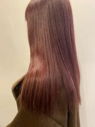 ロング カラー やました もえかのヘアスタイル