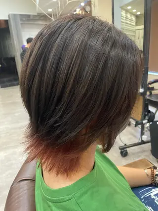 ミディアム カラー 前田リサコ🌹 ✨艶髪職人のヘアスタイル