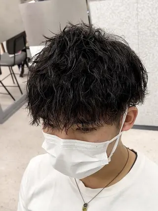 ショート 京都河原町 メンズパーマ助川龍哉のヘアスタイル
