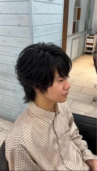 ミディアム メンズ 山口 琢也のヘアスタイル