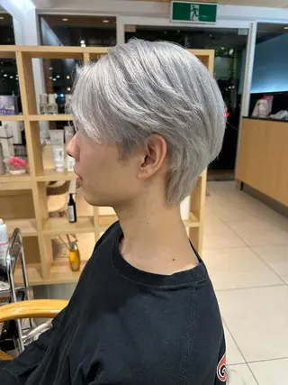 カラー メンズ ハイトーン/メンズ 水野翔太のヘアスタイル