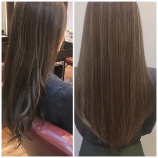 ロング カラー 山中 直輝のヘアスタイル