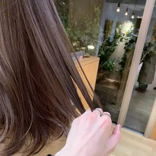 セミロング カラー パーマ ヘアアレンジ 松田 亮葉のヘアスタイル