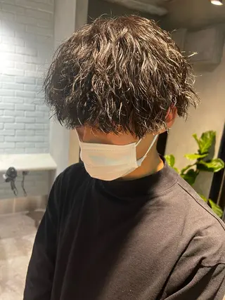 ミディアム パーマ メンズ メンズ専門　店長 大澤幸平のヘアスタイル