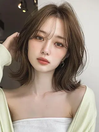 ミディアム FOCUS JAPAN3のヘアスタイル