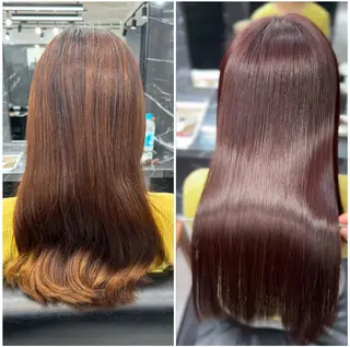 ロング JIN|朝楽になる 乾かしただけで極艶髪のヘアスタイル