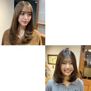 セミロング カラー 🎀夏秋/レイヤー/ 透明感カラー🎀のヘアスタイル