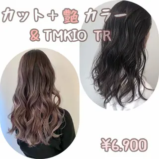 セミロング カラー ヘアアレンジ 【公式】amble luxe池袋東口🩷のヘアスタイル