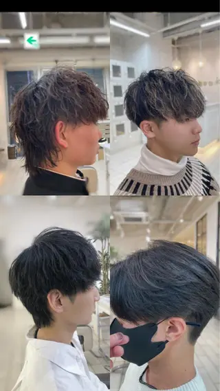 パーマ メンズ 可愛い顔周りカット お任せください✨中川のヘアスタイル