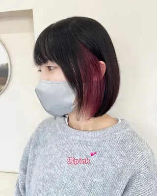 ミディアム カラー 🌈miu miu hair✂️💕のヘアスタイル