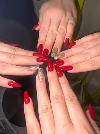 ネイル 33nail✴️栄 スミレ❇️Gel-xのネイルデザイン