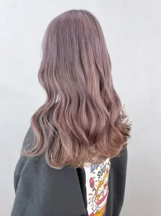セミロング カラー パーマ ヘアアレンジ ITbyALBUM 藤沢店のヘアスタイル