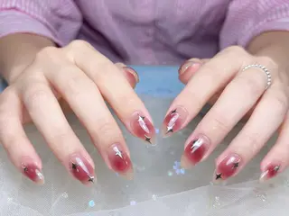 ネイル H3 Nail Tsuki🦋💙のネイルデザイン