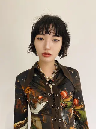ミディアム パーマ FILMS/sari /似合わせカットのヘアスタイル