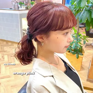 ミディアム カラー パーマ ヘアアレンジ メンズ キッズ ネイル マツエク・マツパ 前川 朋香のヘアスタイル