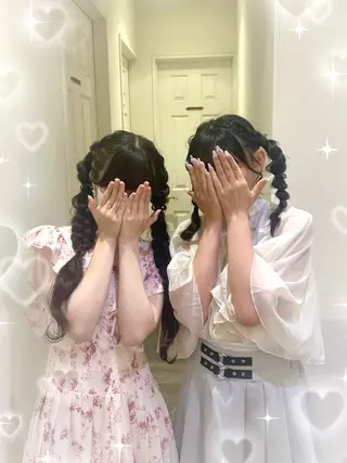 ヘアアレンジ 💖韓国カラー エクステmikotoのヘアスタイル