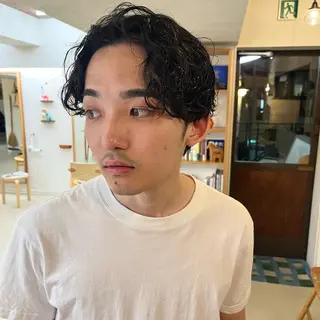 パーマ メンズ 宇野澤 銘のヘアスタイル