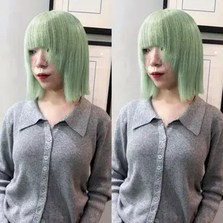 ミディアム カラー Kurumi🌙韓国 レイヤー/艶感カラーのヘアスタイル