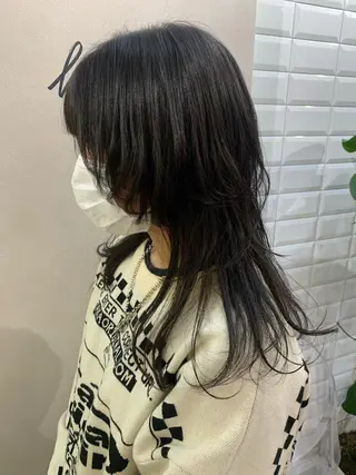 ロング カラー hubhair レイヤー/透明感のヘアスタイル
