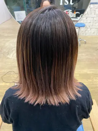 ミディアム カラー ヘアアレンジ 松井 敬太郎のヘアスタイル