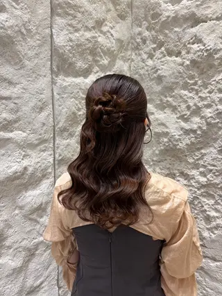 セミロング ヘアアレンジ 銀座/ヘアセット/ 島村美帆のヘアスタイル