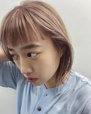 ミディアム カラー 佐伯 和佳のヘアスタイル