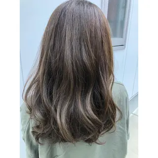 ロング カラー パーソナルカラー診断 できます 木曽 主博のヘアスタイル