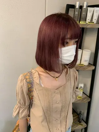 ミディアム カラー 中沢梨々花 🎀透明感カラーのヘアスタイル