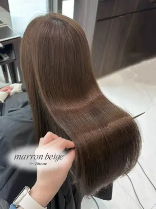 ロング カラー momo🍑/顔周り カット指名No.1のヘアスタイル