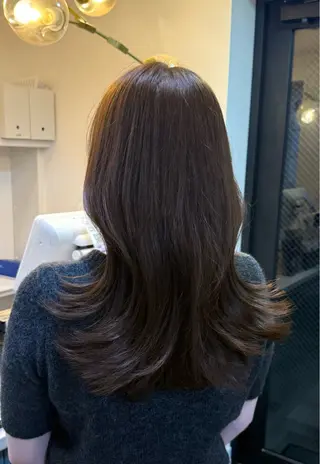 カラー AYANE ◝✩韓国ヘアのヘアスタイル