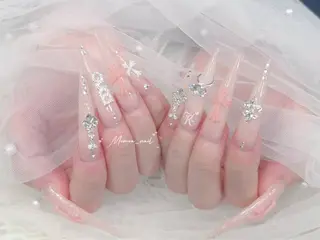 ネイル MoMoA Nail ネイル長さ出し専門店のネイルデザイン