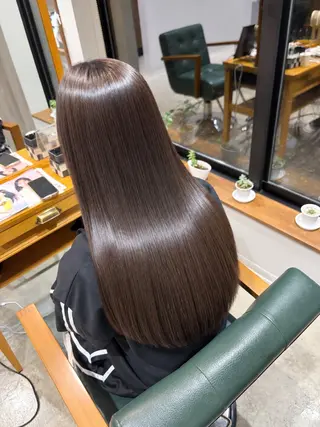 ロング カラー 髪質改善／美髪矯正／ 美髪カラー／笹沼大宮のヘアスタイル
