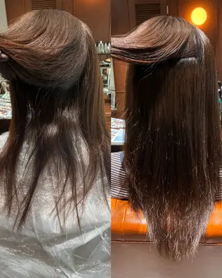 セミロング パーマ ヘアアレンジ 💟Opus // Mizuki🐕のヘアスタイル