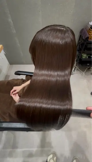 セミロング 髪質改善ヘアケア 艶髪特化/上田のヘアスタイル