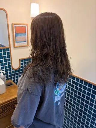ロング カラー パーマ はやし ちののヘアスタイル