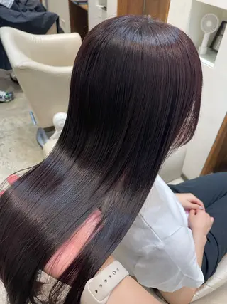 ロング カラー 【完全個室】髪質改善 暖色カラー/山崎唯奈のヘアスタイル